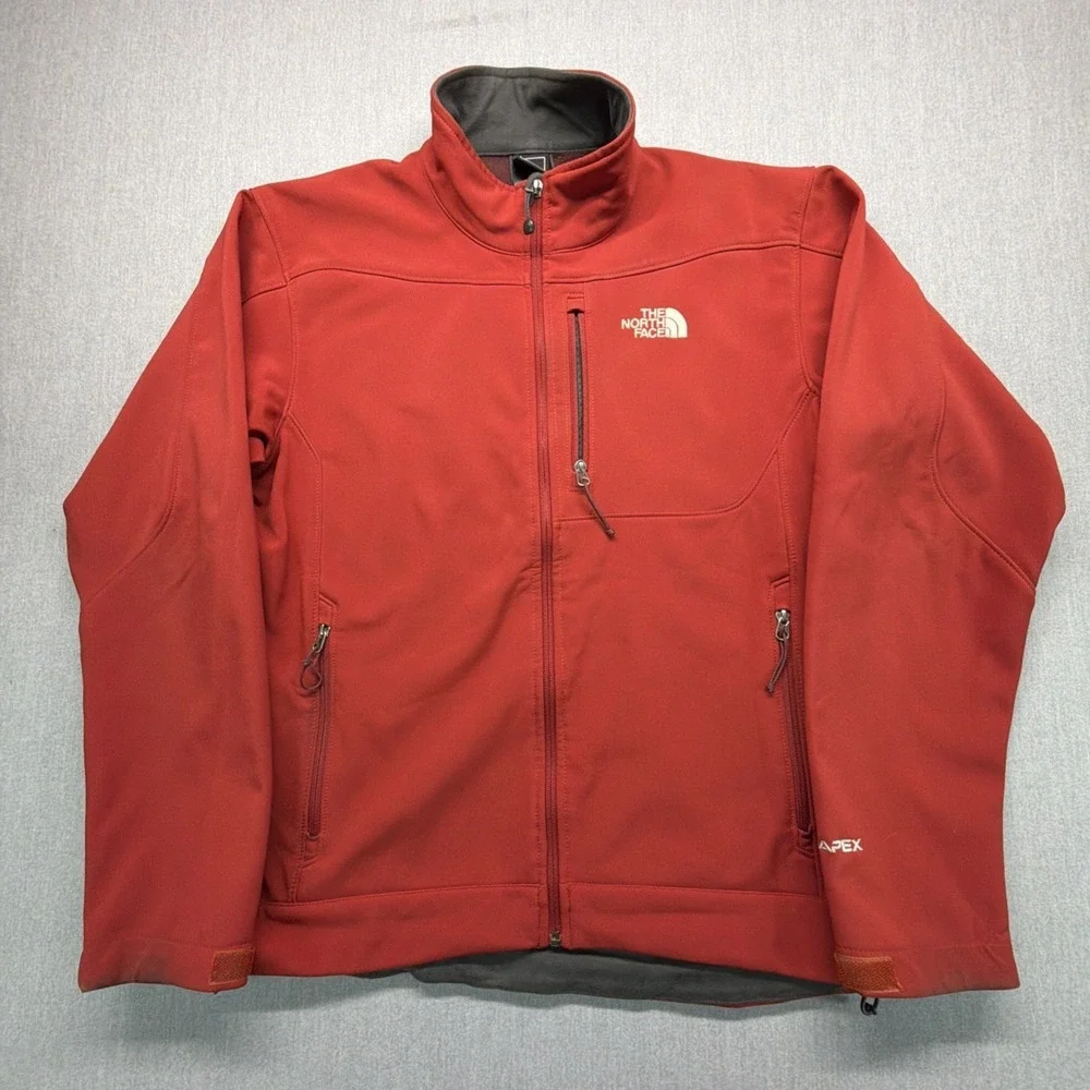 The‎ North Face Jacket Men's L Red Apex Bionic Softshell Full Zip Outdoor AL5C
